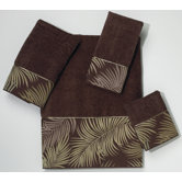 Tropical Leaves 4 Piece Towel Set