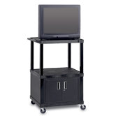 Adjustable Height Video Cart For Up to 32" TVs