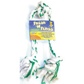 Fresh-N-Floss Three Knot Bone Dog Toy