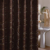 Eclipse Shower Curtain in Chocolate