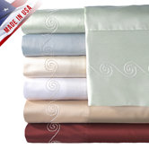 Supreme Sateen 500 Thread Count Swirl Sheet Set
