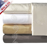 Supreme Sateen 800 Thread Count Swirl Pillowcase (Set of 2)