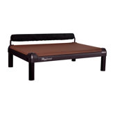 SnoozeSleeper Dog Bed with Long Legs, an Inside Memory Foam Layer, and a Black Anodized Frame