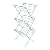 Three Tier Trio Concertina Plus Indoor Drying Rack in Silver
