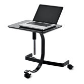 Media Office and Home Writing Desk with Casters and Wheel