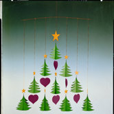 Ten Christmas Tree Mobile
