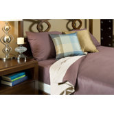 Duvet Cover Collection in Plum and Ivory
