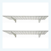 Wall Shelf in White (Set of 2)