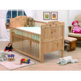Filip Playbead Convertible Dropside Cot Bed in Natural Lacquer