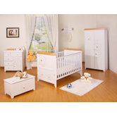 Three Bears 7 Piece Nursery Set in White
