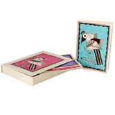 The Vidushini Artisan Birds Of India Madhubani Greeting Card (Set of 8)
