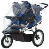 Double Swivel Wheel Stroller Weather Shield Cover