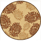 Veranda Flowered Sand/Brown Rug