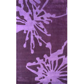 Barcelona Flower Burst Purple Rug