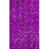 Hudson Chevron Fuschia Rug