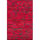 Hudson Chevron Red Rug