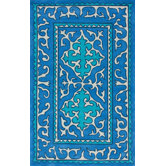 KinderLOOM Edison Blue Rug
