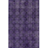 Vintage Overdyed Moroccan Trellis Purple Rug