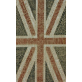 Natura Blue Union Jack Stripes Novelty Rug
