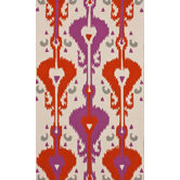 Trellis Pink Ikat Rug