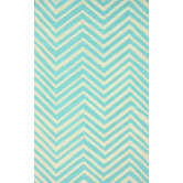 Trellis Blue Chevron Rug