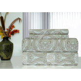 Heavy Weight Paisley Printed Flannel Sheet Set