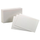100 Count 3" x 5" Assorted Rainbow Colors Index Card