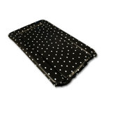 White Polka Dots Changing Mat in Black