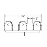 Tri Spreader for Bellevue / Coronado / Oasis / Oasis Jr. Mailboxes