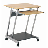 Computerwagen "Pra" in Aluminium / Buche / Anthrazit