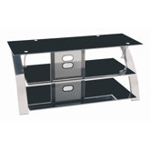 111cm TV-Rack "Como" in Schwarz / Nickel