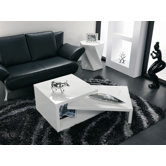 Couchtisch in Wei&szlig; hochglanz lackiert