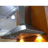 Stainless Steel 36" x 20" Wall Mount Range Hood with 900 CFM