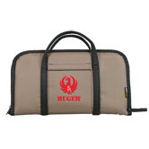 Ruger Embroidered Attache Case in Tan / Black