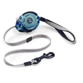 Zip Lead Retractable Dog Leash in Blue