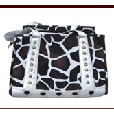 Faux Leather Handbag Pet Carrier in Giraffe