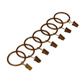 Heavy Duty 1.25" Clip Rings in Antique Gold (Set of 7)