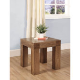 Santana Oak Lamp Table in Rich Patina