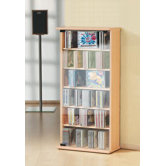Vetro CD / DVD Tower in Beech