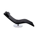 Chaiselounge "Cobra" in Schwarz