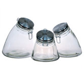 Slope 3 Piece Jar with Stainless Steel Lid