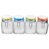 Rainbow Quadra Jar Assorted (Set of 4)