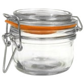 Glass Heremes Clamp Jar