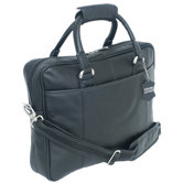 Sondrio Leather Portfolio in Black