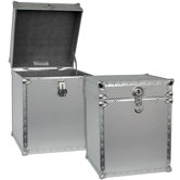 Embossed Steel Tall Cube Storage Trunk