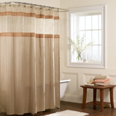 Buena Vista Fabric Shower Curtain in Natural
