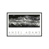 Range Clouds Framed Print by Ansel Adams - 24" x 36"