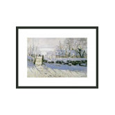The Magpie by Monet Framed Print - 11" x 14"