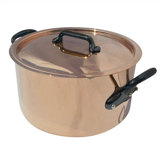 M'heritage Cuprinox Stock Pot with Lid