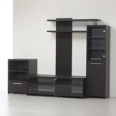 Buffer One Shelf Wooden Entertainment Center